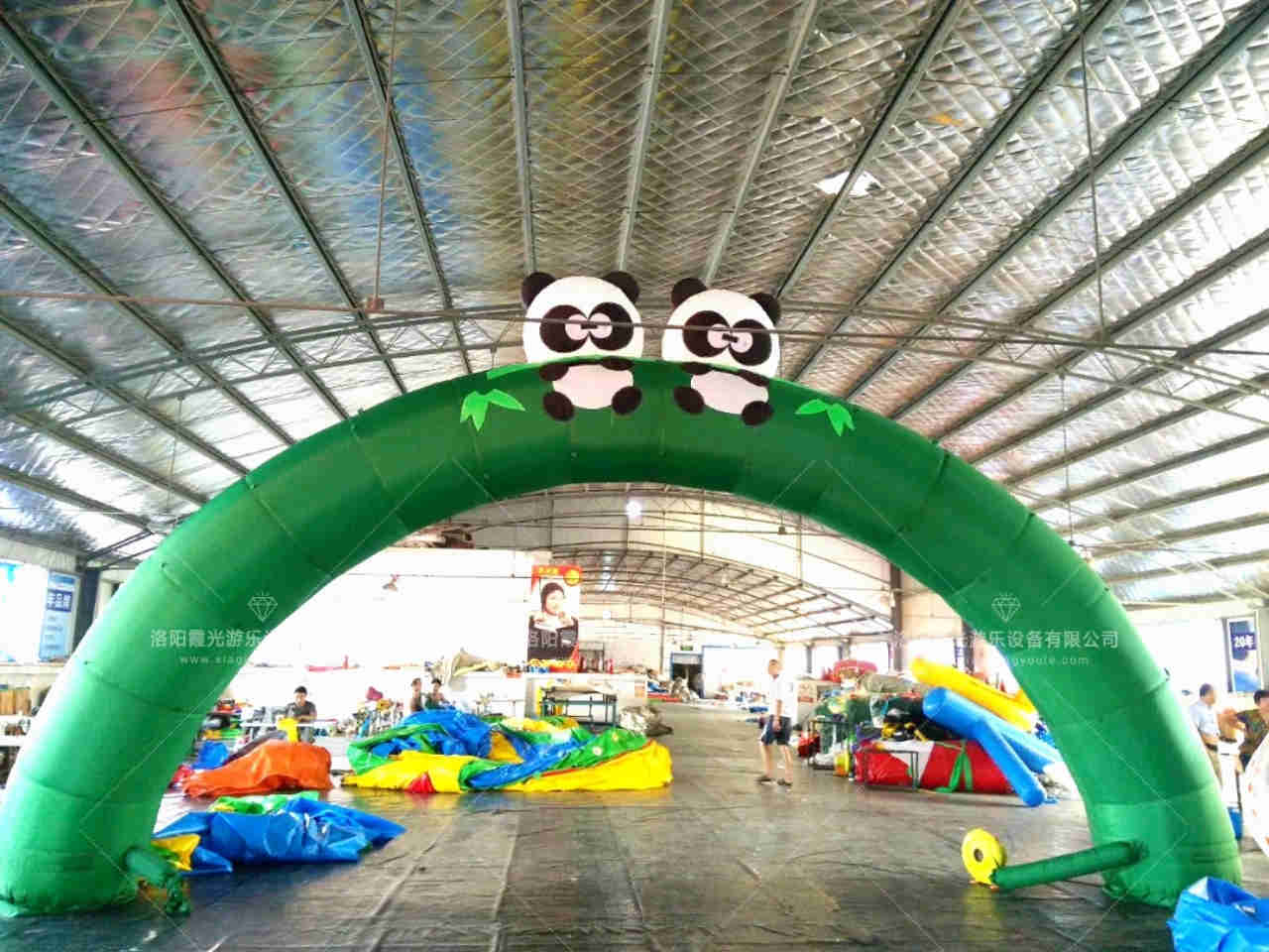 济南熊猫喷绘拱门